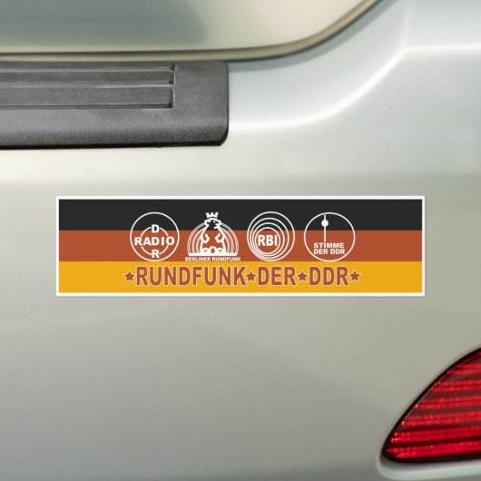RUNDFUNK DER DDR AUTOAUFKLEBER (Auf Auto)