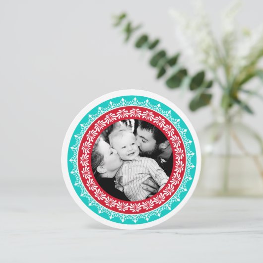 Rundfunk-Feiertagsfotos Feiertagskarte (Stehend Vorderseite)