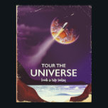 Rundgang durch das Universe Vintag Science Fiction Poster<br><div class="desc">Besichtigen Sie das Universe Vintage Science Fiction Poster einer Rakete,  die auf einer Alien-Welt in den Orbit explodiert.</div>
