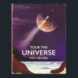 Rundgang durch das Universe Vintag Science Fiction Poster<br><div class="desc">Besichtigen Sie das Universe Vintage Science Fiction Poster einer Rakete,  die auf einer Alien-Welt in den Orbit explodiert.</div>