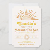 Rundgang durch die Sonne | Boho Birthday Einladung (Vorderseite)