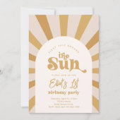 Rundgang durch die Sonne | Girl Sun Invite Einladung (Vorderseite)