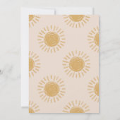 Rundgang durch die Sonne | Girl Sun Invite Einladung (Rückseite)