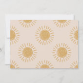 Rundgang durch die Sonne | Girl Sun Invite Einladung (Rückseite)