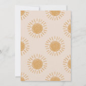 Rundgang durch die Sonne | Girl Sun Invite Einladung (Rückseite)