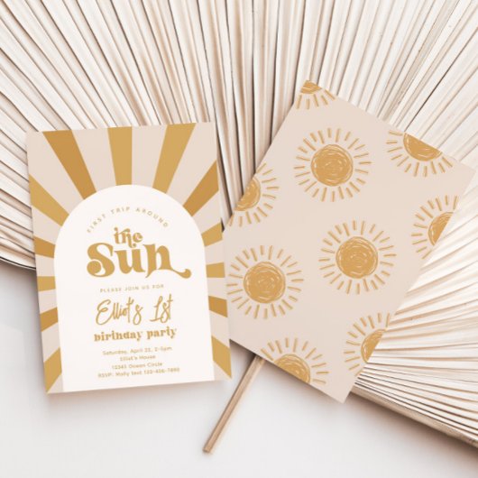 Rundgang durch die Sonne | Girl Sun Invite Einladung