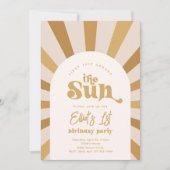 Rundgang durch die Sonne | Girl Sun Invite Einladung (Vorderseite)