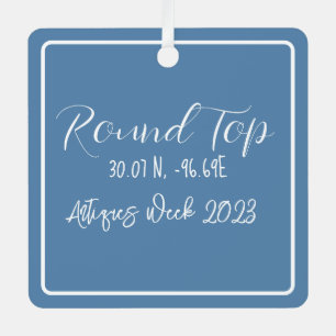 Rundgang Top Texas Antiquitäten Woche Ornament Aus Metall