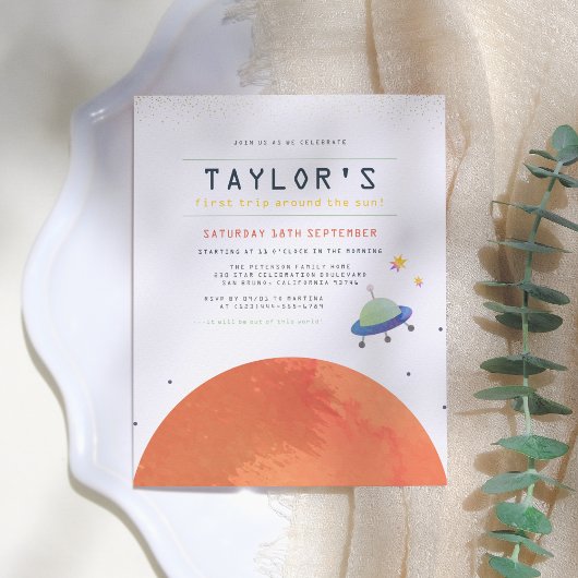 Rundgang um die Sonne | Budget Space Boy Birthday