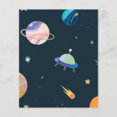 Rundgang um die Sonne | Budget Space Boy Birthday (Rückseite)