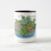 Rundgarten Zweifarbige Tasse (Mittel)