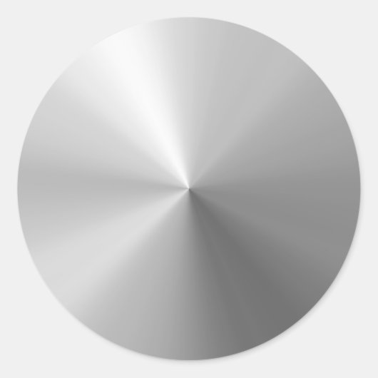 Rundgebürstetes Aluminium, texturiert Runder Aufkleber (Vorderseite)