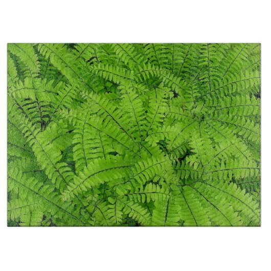 RUNDGLAS CUTTING BD./ "FERNS" SCHNEIDEBRETT (Vorderseite)