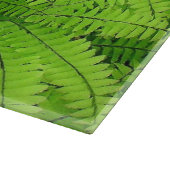 RUNDGLAS CUTTING BD./ "FERNS" SCHNEIDEBRETT (Ecke)