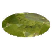 Rundglas, grüner Weinberg Schneidebrett (Ecke)