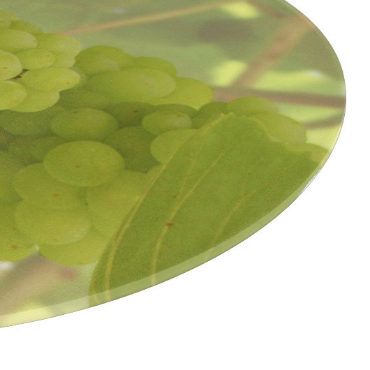 Rundglas, grüner Weinberg Schneidebrett (Ecke)