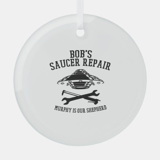 Rundglas-Ornament/BSR-Logo-Glass Ornament Aus Glas (Vorderseite)