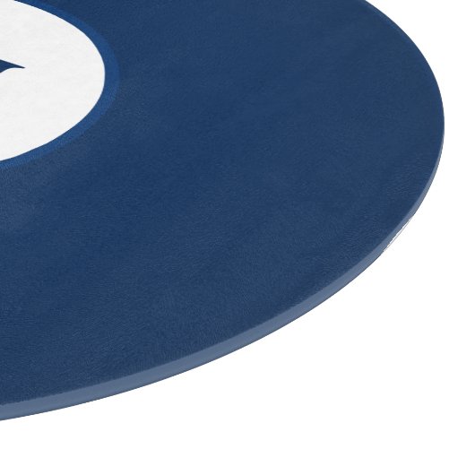 Rundglas-Schneidplatte Schneidebrett (Ecke)