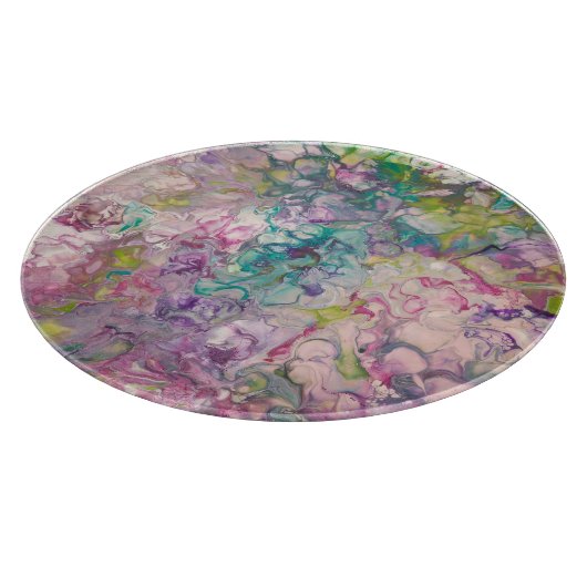 Rundglas-Schneidplatte Schneidebrett (Ecke)