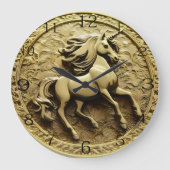 Rundgoldmünze, Große Wanduhr (Vorderseite)