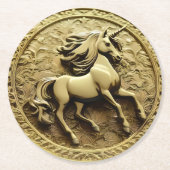 Rundgoldmünze, Runder Pappuntersetzer (Vorderseite)