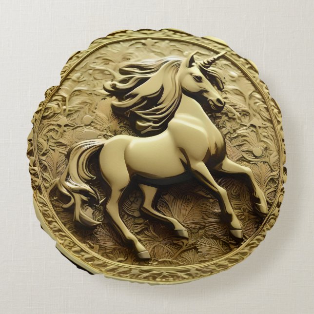 Rundgoldmünze, Rundes Kissen (Vorderseite)