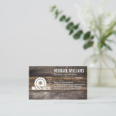 Rundholz | Builder Carpentry Visitenkarte (Stehend Vorderseite)