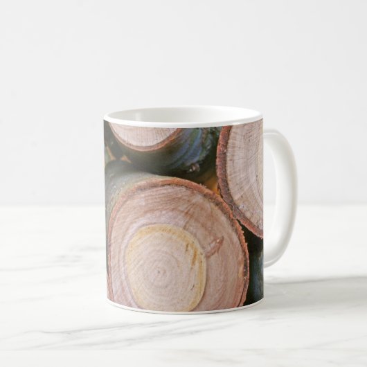 Rundholz Kaffeetasse (VorderseiteRechts)