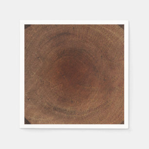 Rundholzbaum Rumpf Rustikale Natur Naturschutz Serviette