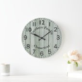 Rundholzeffekt Große Wanduhr (Zuhause)