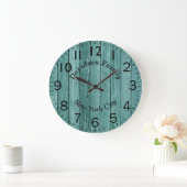 Rundholzeffekt Große Wanduhr (Zuhause)