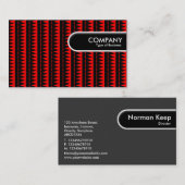 Rundkante Tag - Azteken-Muster - Rot (Vorne/Hinten)