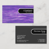 Rundkante-Tag - Lila Interferenz Visitenkarte (Vorne/Hinten)