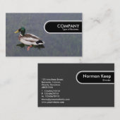 Rundkante Tag - Mallard Duck (Vorne/Hinten)