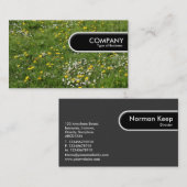 Rundkante Tag - Rote Tulips und Primrosen (Vorne/Hinten)