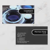 Rundkante-Tag - Vintage TLR-Kamera Visitenkarte (Vorne/Hinten)