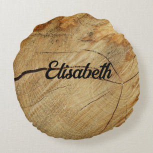 Rundkissen aus Holz Rundes Kissen