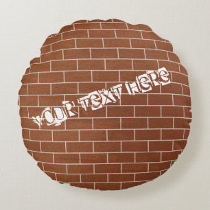 Rundkissen aus Ziegelstein mit benutzerdefiniertem Rundes Kissen