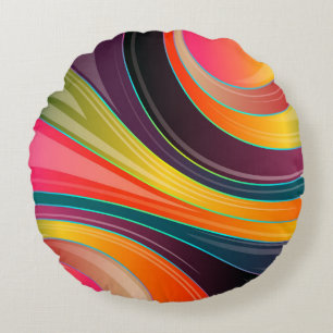 Rundkissen in mehreren Farben. Rundes Kissen