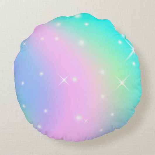 Rundkissen mit spielenden Kindern Rundes Kissen (Rückseite)