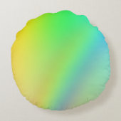 Rundkissen - Regenbogendesign Rundes Kissen (Rückseite)