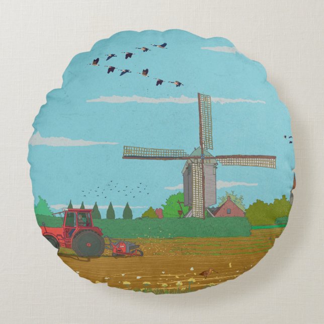 Rundkissen Rundes Kissen (Vorderseite)