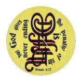 Rundkissen Schneidebrett (Vorderseite)