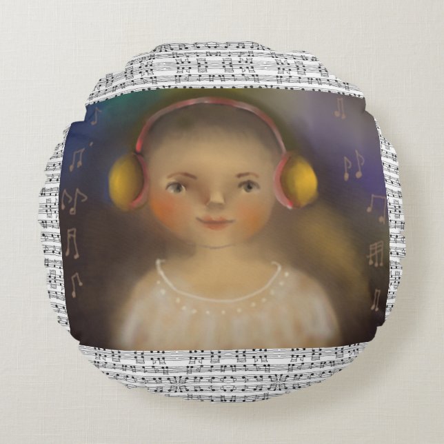 Rundkissenmusik Rundes Kissen (Vorderseite)