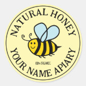 Rundkleber für Bienenhalter Runder Aufkleber (Vorderseite)