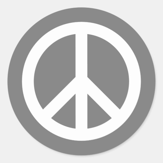 Rundkleber für Friedenssymbole in benutzerdefinier Runder Aufkleber (Vorderseite)