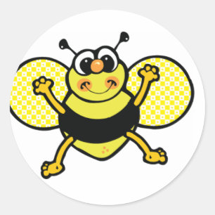 Rundkleber für Honigbienen Runder Aufkleber