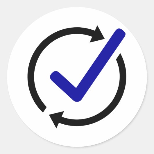 Rundkleber LogCheck Runder Aufkleber (Vorderseite)