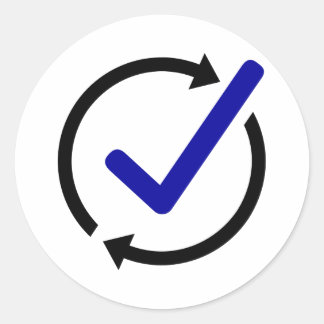 Rundkleber LogCheck Runder Aufkleber