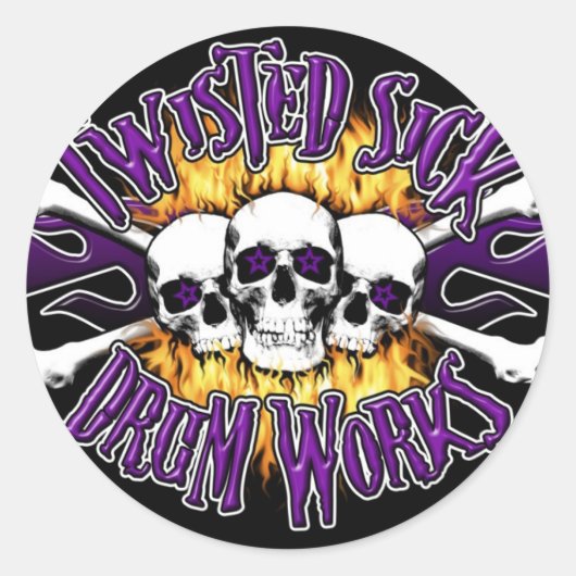 Rundkleber Runder Aufkleber (Vorderseite)